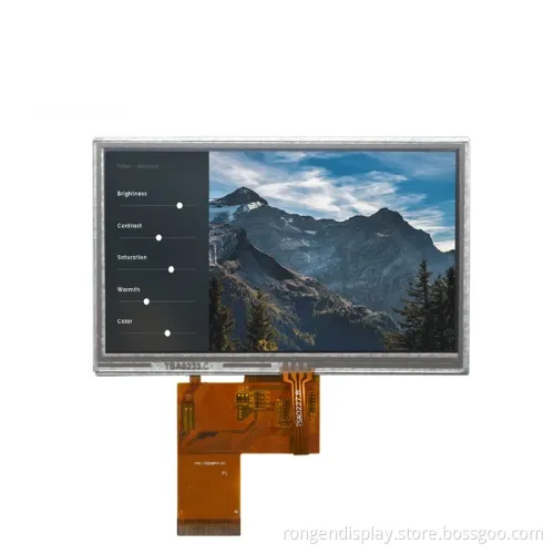 5 Inch 480*272 Resistive Touch Screen High Brightness LCD Display